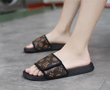 Men Genuine Leather Summer Sandals Slippers