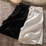 High Waist Women’s Denim Shorts for Spring/Summer