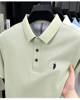 Men Cotton Embroidered Polo Shirt