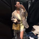 Women Lace Patchwork Dress Jacket Set