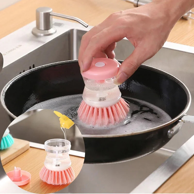 Dish Brush with Soap Dispenser
