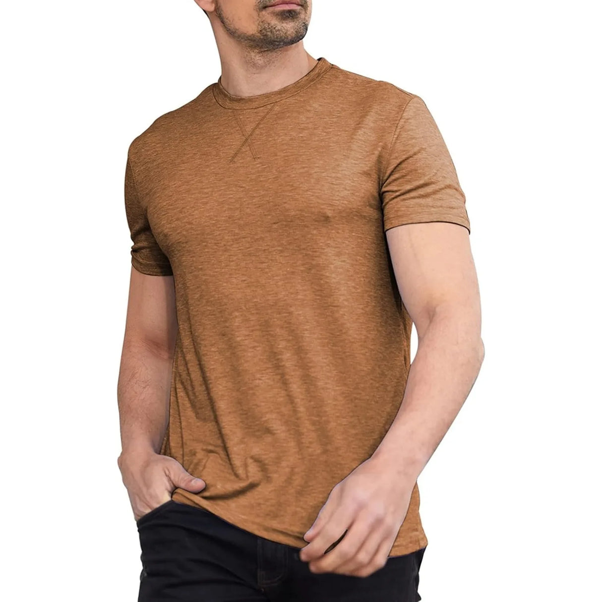 Men Casual Soft Basic Tee
