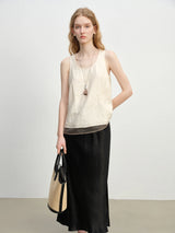 Minimalist Sleeveless Old Money Vest Top