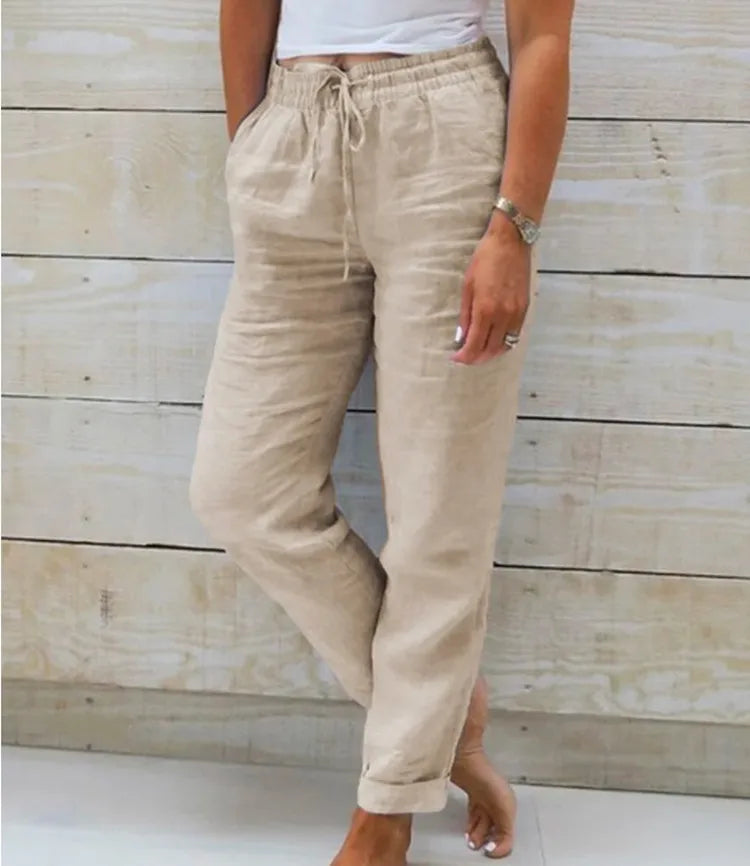 Women Linen Loose Pants