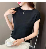 Women Summer Knit Blouse 2025