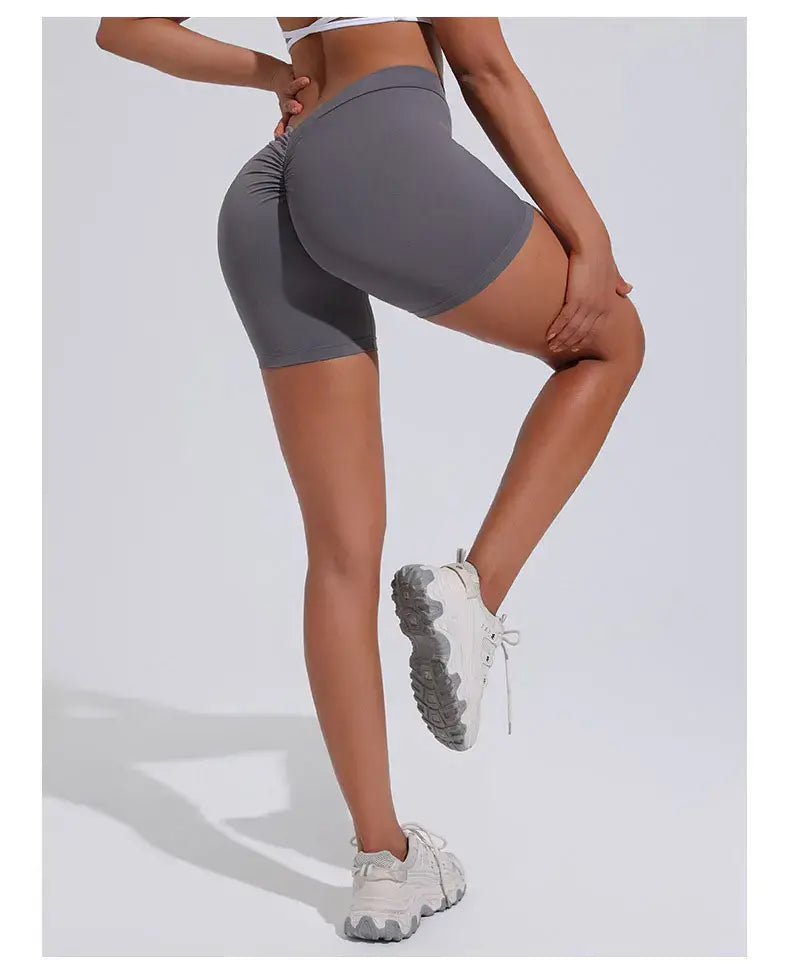 Women V Curve Push Up Yoga Shorts