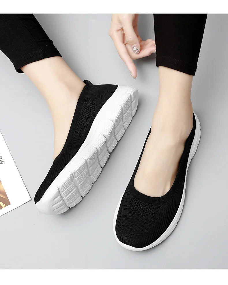 Women Knitted Sock Sneakers Casual Trainers