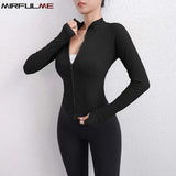 Women Textured Long Sleeve Running Jacket