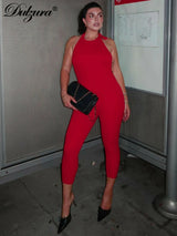 HaloGlam™ – Halter Backless Party Club Jumpsuit (Shiny, Bold & Daring)