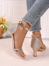 Open Toe Thin Heels – Luxury Party Sandals