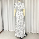 Women Art Print Wide Leg Jumpsuit