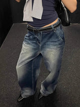 HighMuse™ – Vintage Wide Leg High Waist Denim Pants (Polished, Comfy & Versatile)