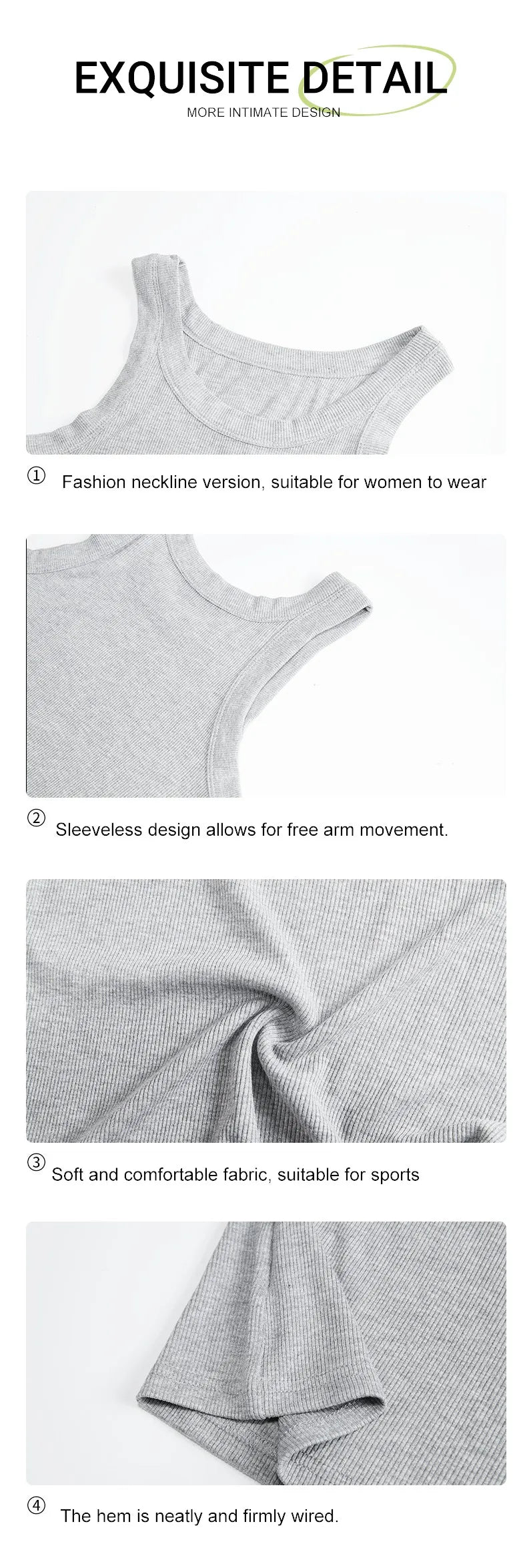 Knitted Sexy Summer Camisole Tank Top