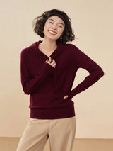 Women's 100% Cashmere Hooded Sweater