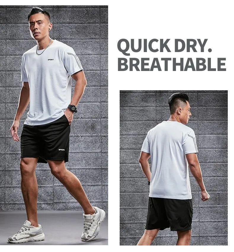 Men Quick-Dry Summer Sports Set
