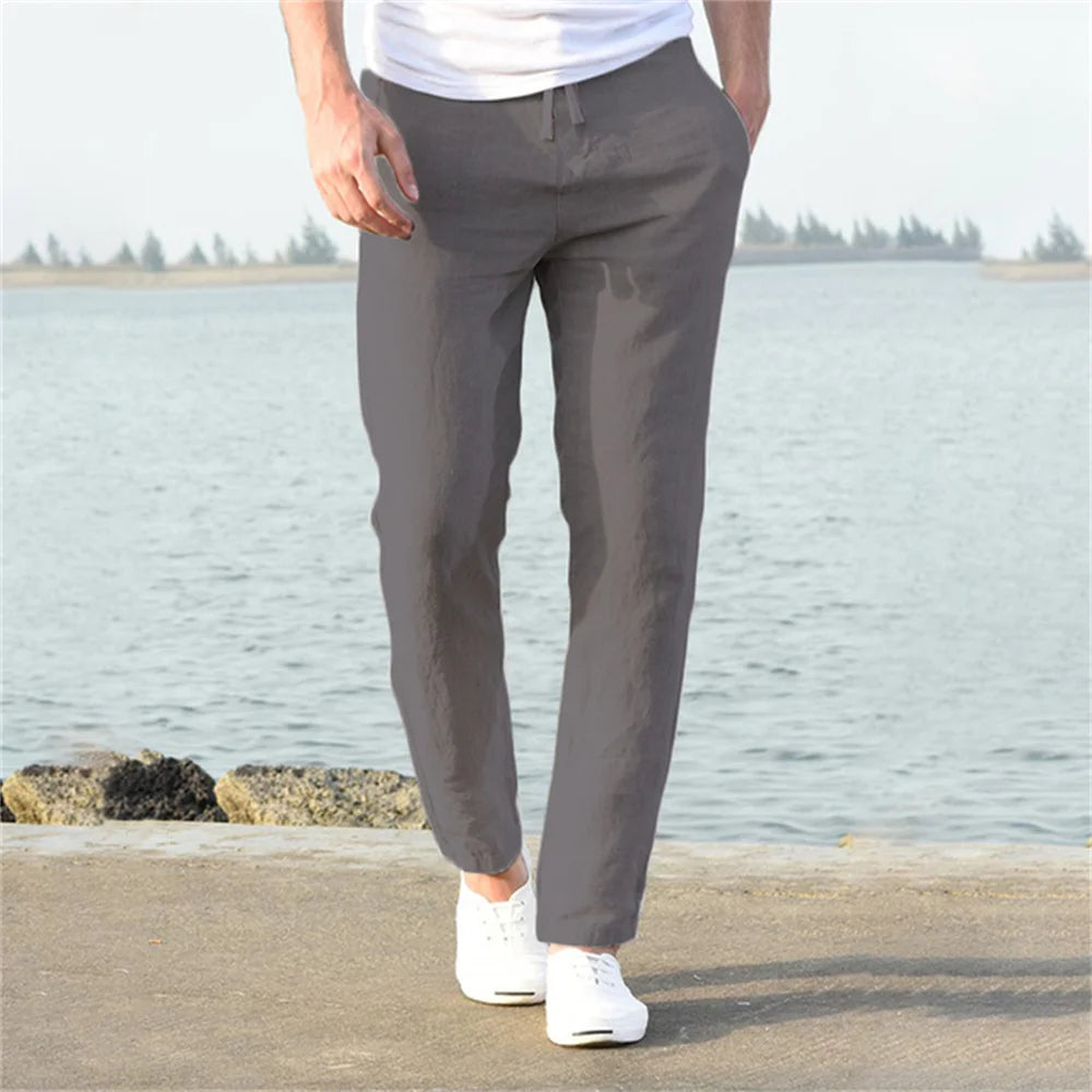 Men’s Linen Fitness Pants