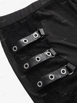 Women Plus Size Gothic Patchwork Pants