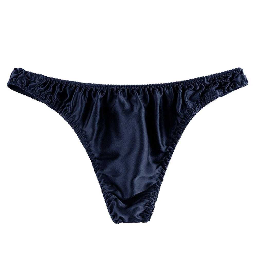 Men's Silk Underwear – Seamless Low Rise