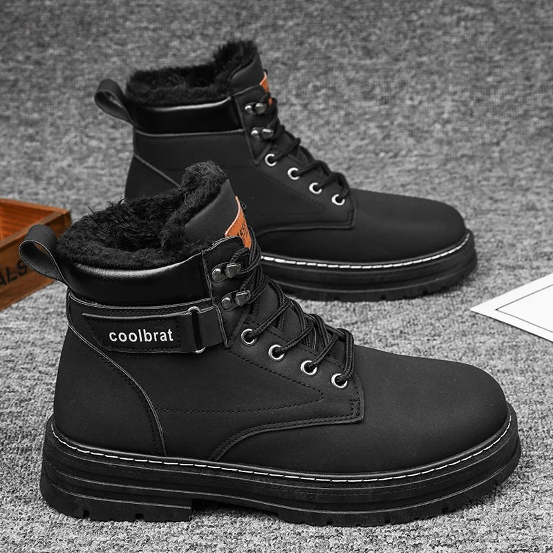 Men’s High-Top Denim Casual Boots