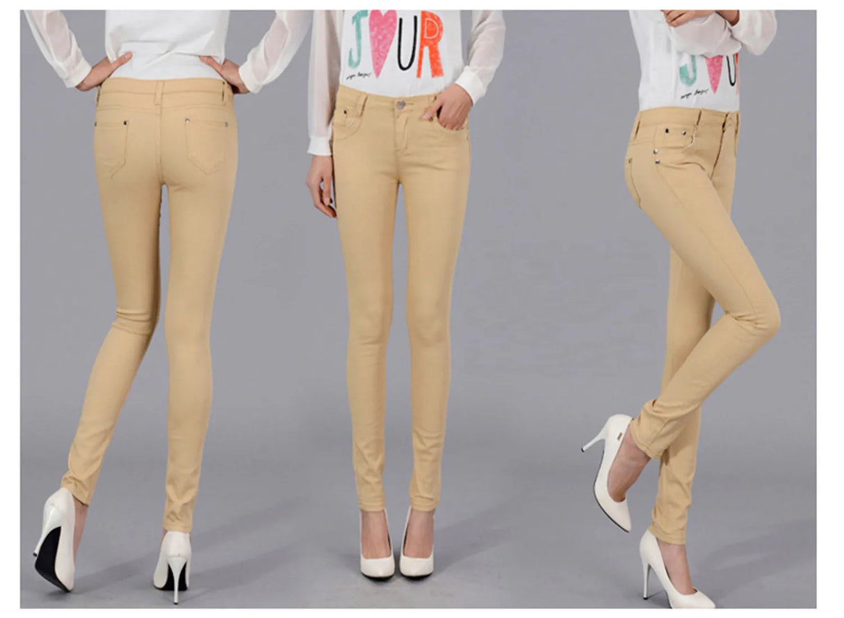 Women White Office Pants