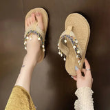Women’s Low Heel Beach Sandals Non-Slip Slides