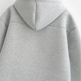 Women's Oversized Zipper Hoodie Jacket