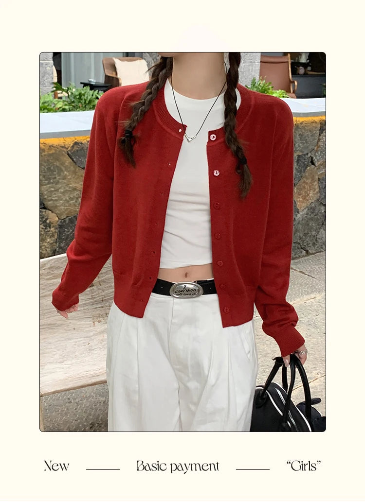 Women's Long Sleeve Knit Cardigan