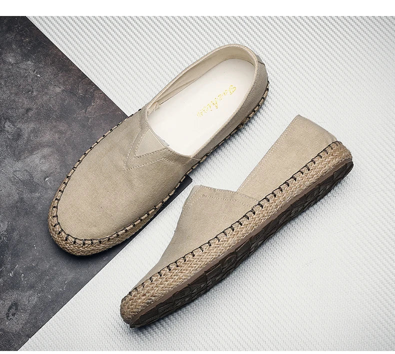 LinenStep™ Men’s Casual Linen Sneakers
