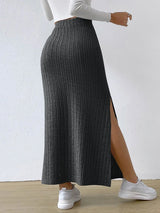 Women Sweater Midi Skirt 2025