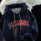 2025 Men's Plus Size Hoodie – Vintage Navy Blue