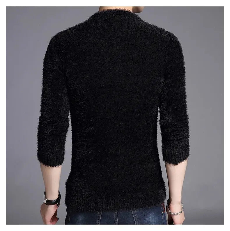 Men's Plus Size V-Neck Jumper