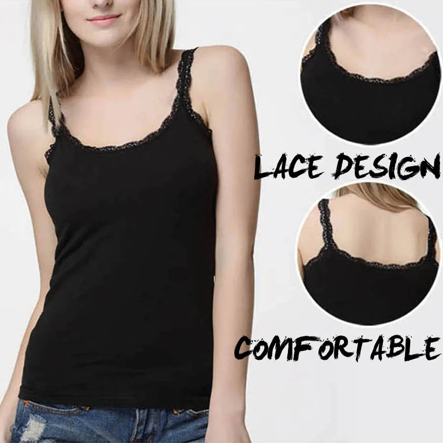 Women Cotton Lace Camisole