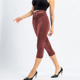 Women Knee-Length Capri Jeans