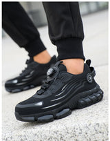 Men Rotating Button Steel Toe Safety Shoes