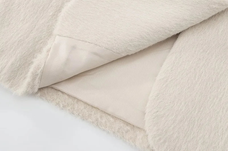 FauxForm™ – Faux Fur Straight Blazer (2025 Style, Cozy Meets Chic)