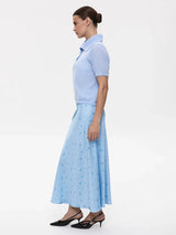 Women's Polo Collar Hollow Knit Sweater