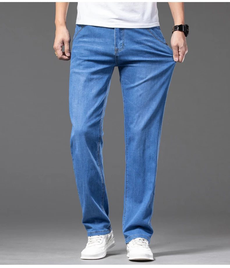 Men's Plus Size Straight Business Jeans