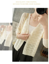 Women Knitted V-Neck Sun Protection Cardigan