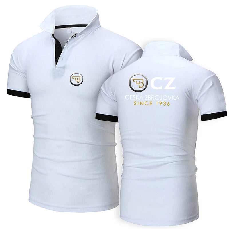 Men Cotton Casual Polo Shirt