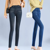 Women Faux Denim Leggings