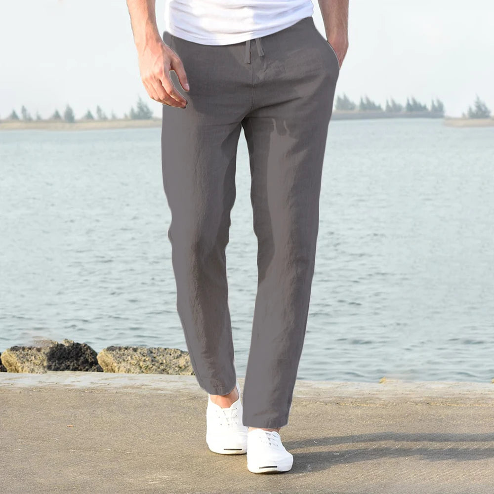 Men’s Cotton Linen Trousers
