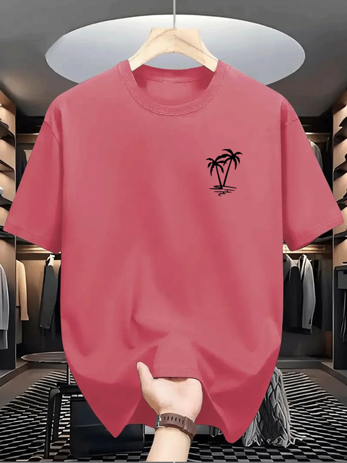 Men Coconut Print T-Shirt