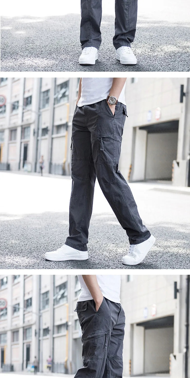Men’s Loose Straight Cargo Pants