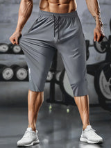 Men Cropped Athletic Pants