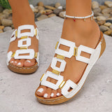 Thick-Soled Wedge Slippers – Large Size 2025