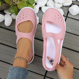 Women Plastic Flat Sandals Casual Espadrilles