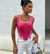 Women Bandage Hem Tank Top