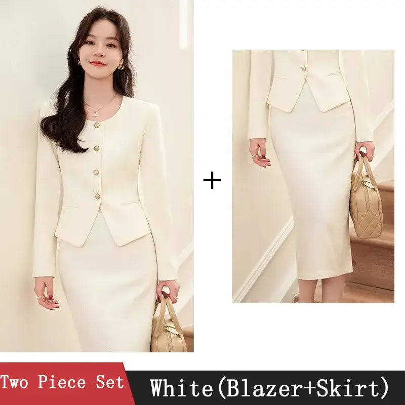 Women Business Work Skirt Suit