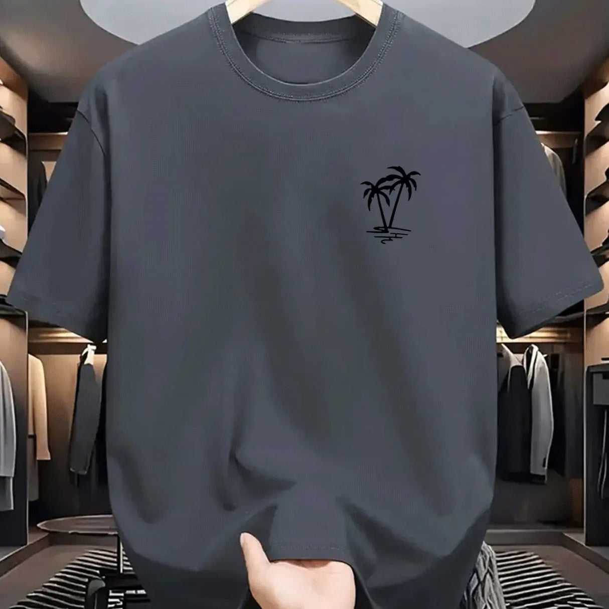 Men Coconut Print T-Shirt