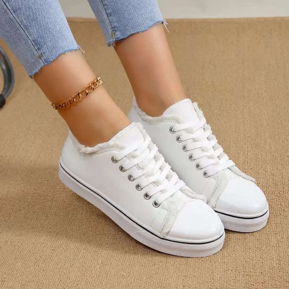 Women Canvas Shoes Low Cut Fashion Sneakers